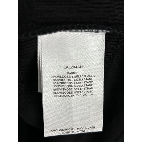 Lili Sidonio Womens Black Knitted Undersweater Turtleneck Long Sleeve Size L NWT - Picture 10 of 12